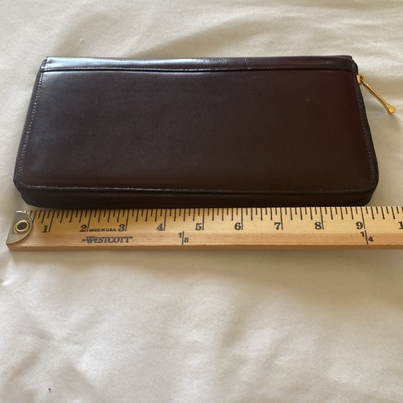 Emerson by Ricardo Beverly Hills Brown Leather Wallet/ Clutch Bag NWOT - Picture 10 of 11
